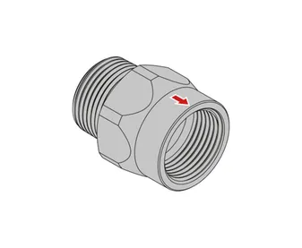 Teco Excess Flow Valve 25mm 4m3h Vert-Down MI x FI