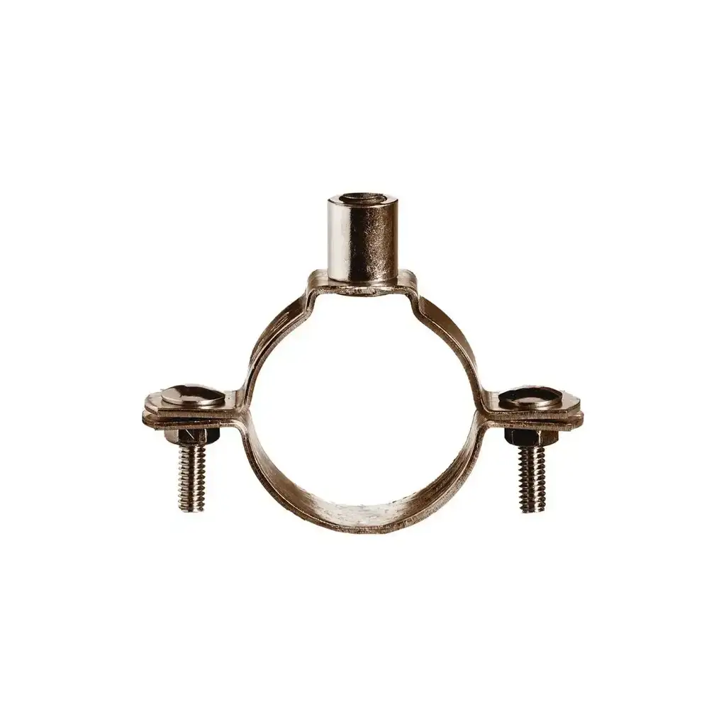 Copper Pipe Welded Nut Clip Head  Galvanised/Powder Coated Brown