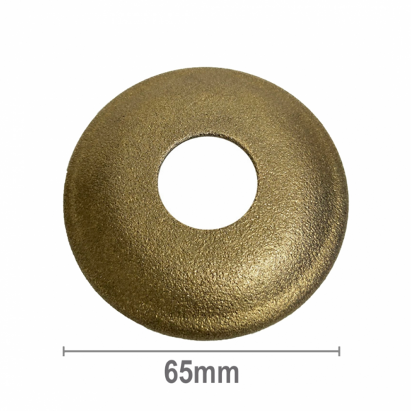 Cover Plate 10mm Rise Rough Brass