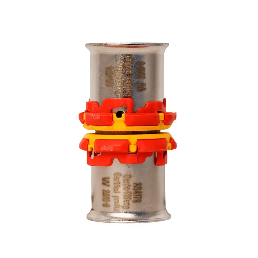 Water & Gas PEX Leak Detection Crimp Straight Coupling
