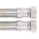 19mm Flexible Gas Hose Stainless Steel 20mm 3/4" FC x 20mm 3/4" FC
