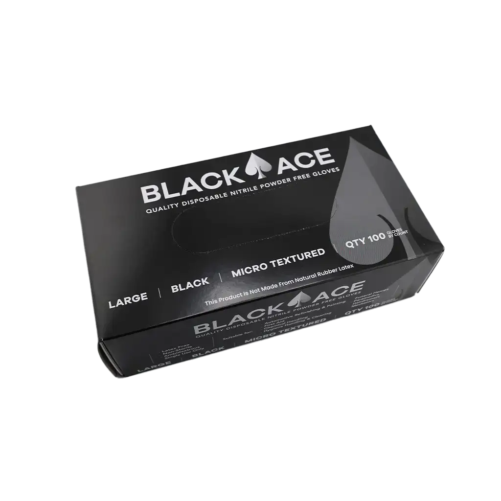Black Nitrile Disposable Gloves - 100 Pack