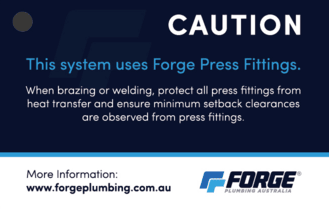 Copper Press Installation Tag