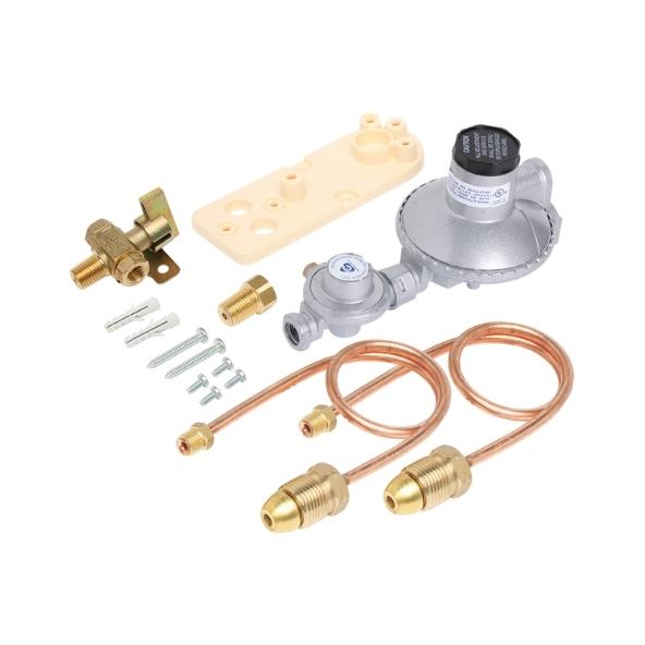Bromic Dual Stage 500Mj/Hour LPG Adjustable Regulator Kit - Manual Change Over
