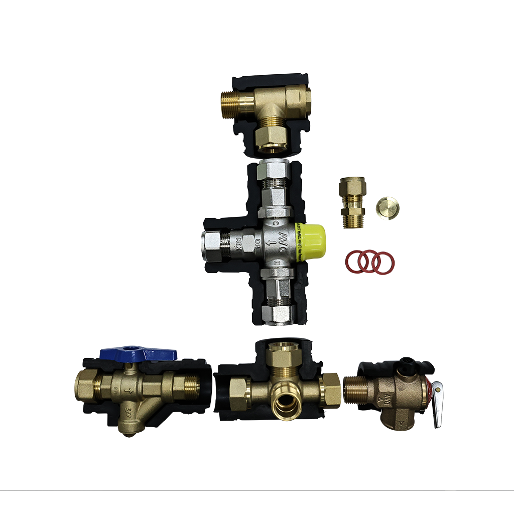 AVG Storge Hot Water Quick Installation Kit c/w 1200 ECV - 20mm