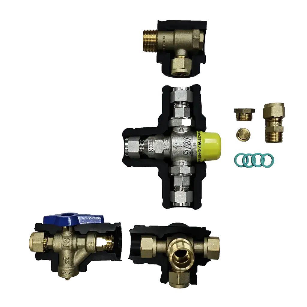 AVG Storge Hot Water Quick Installation Kit 15mm w/o ECV