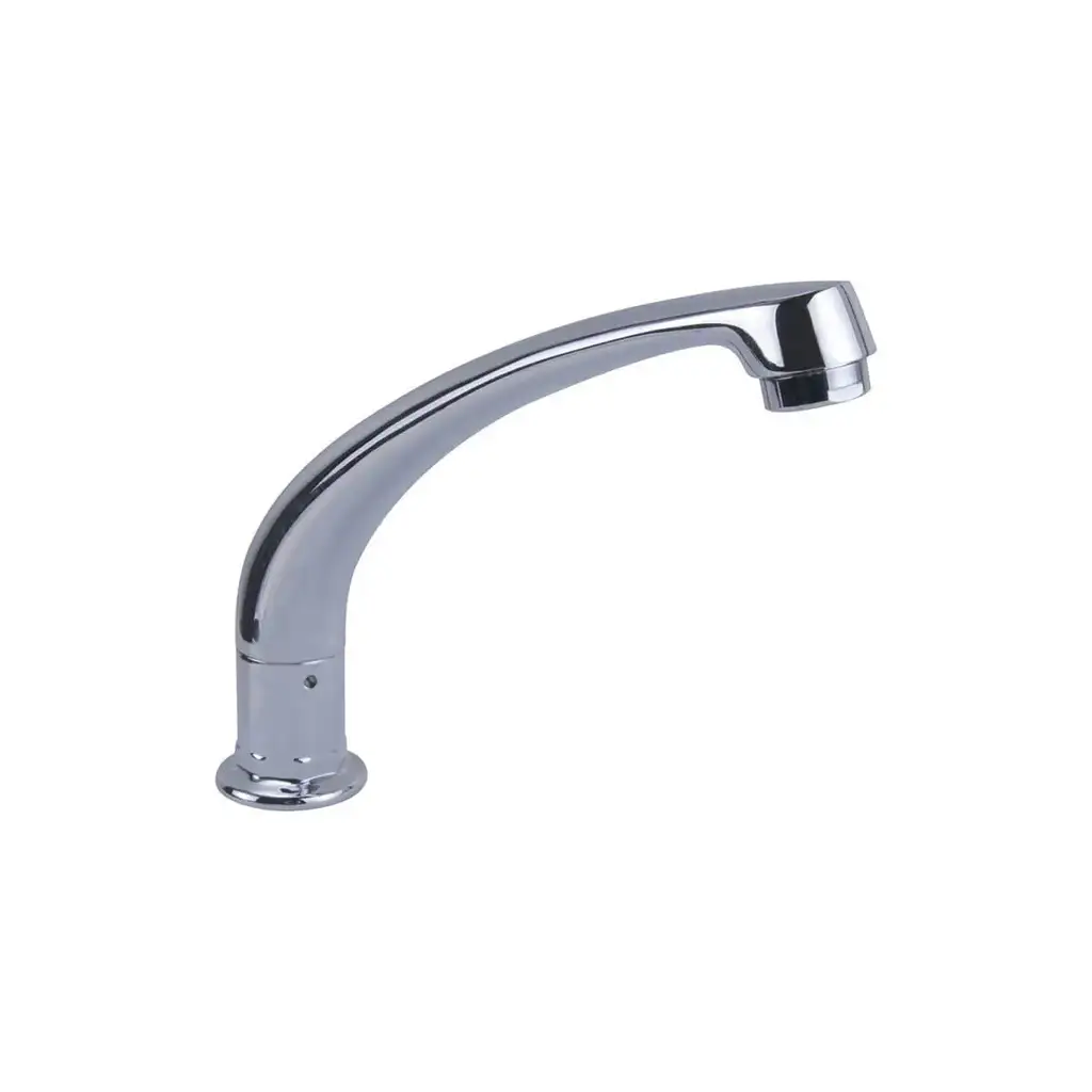 Hob Spout Swivel Cast Chrome Plated 180mm