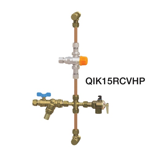AVG Raised Storage Hot Water 'Quickie' Installation Kit c/w NRV & PRV 15mm HP