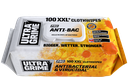 Ultragrime Pro Anti-bac Wipes (Supersize) - 100 Pack