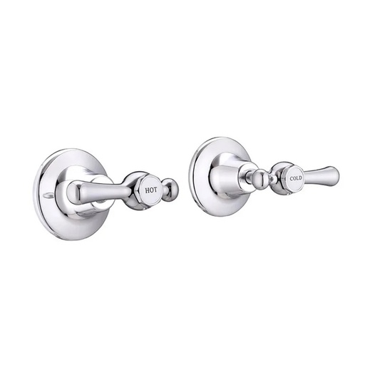 Whitehall Wall Top Assembly (Pair)  1/4 Turn Lever Handle - Ceramic Disc