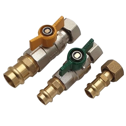 Heater Valve Kit 20mm FI Loose Nut Gas & 15mm Loose Nut Water  x 15mm CU Press Water