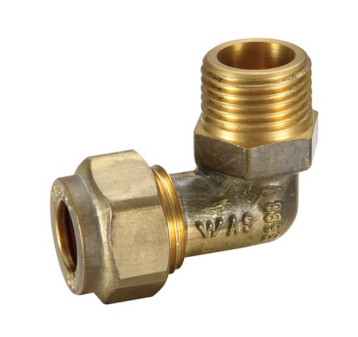 Copper Compression Elbow Olive Brass MI x C